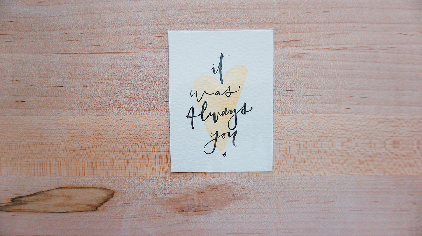 it was always you - Postcard
