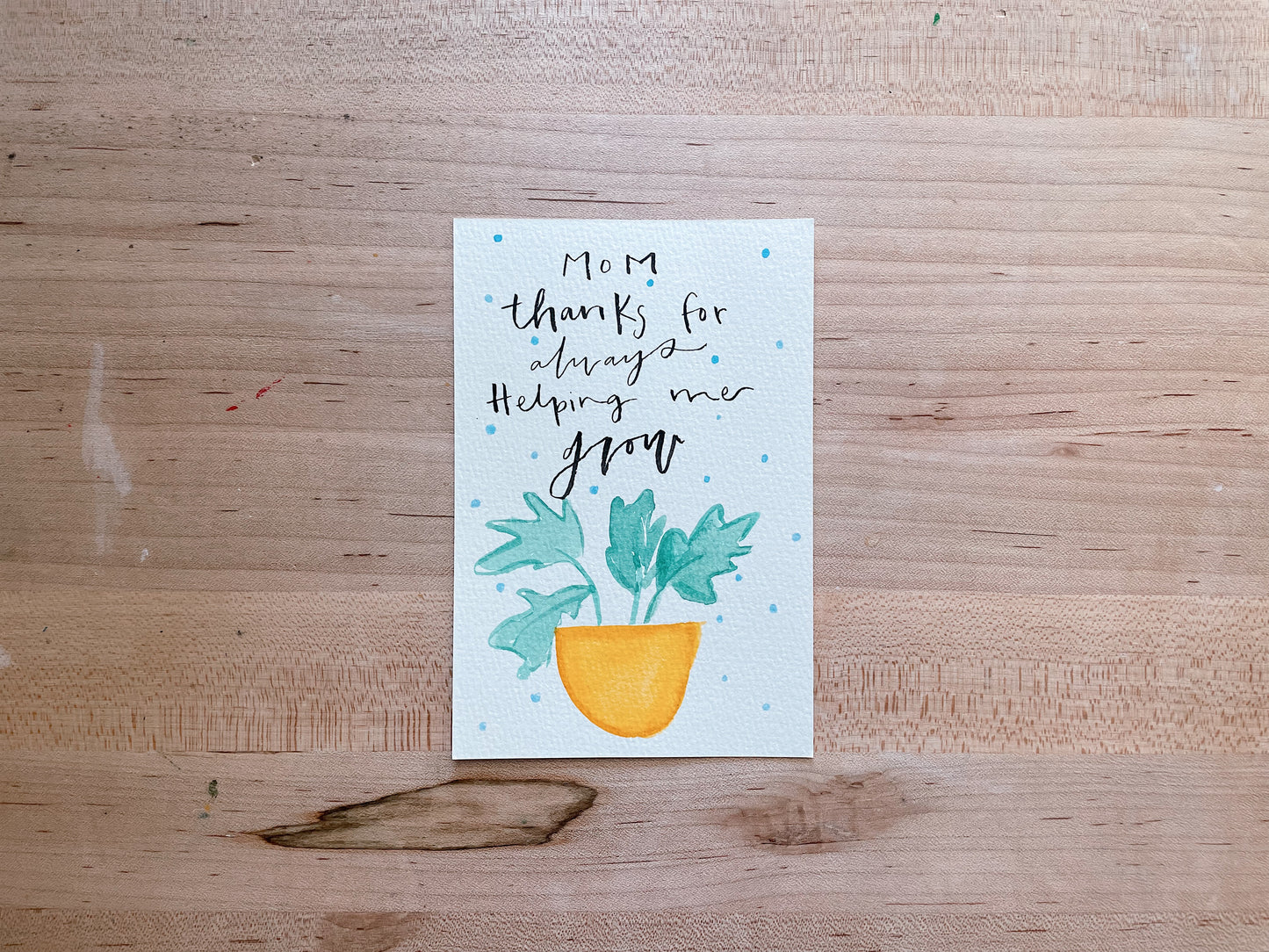 Mom Thank you , Grow - Postcard