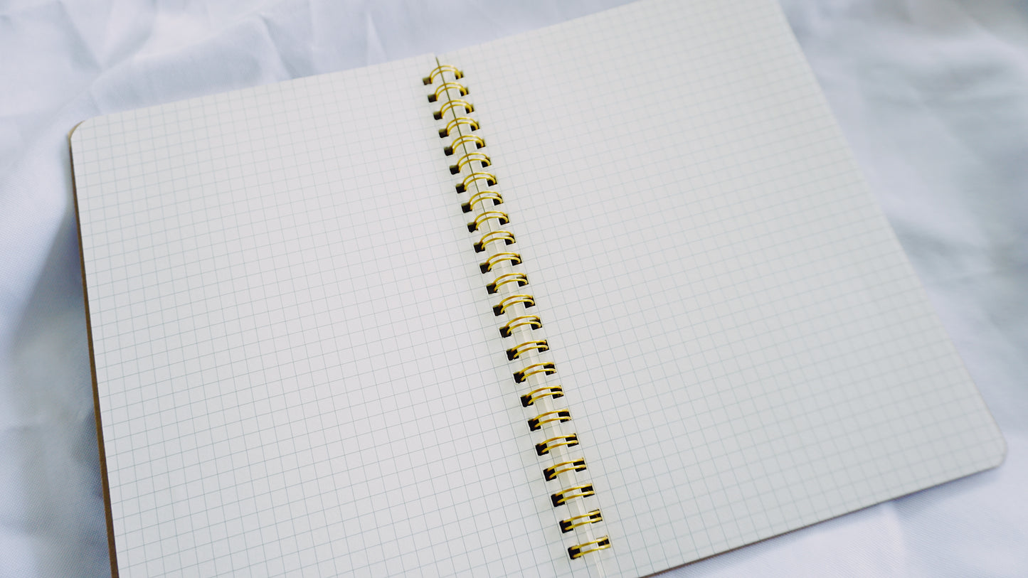 Made Worthy - Spiral Bound, Graph Pages, Paper Cover, Large Journal