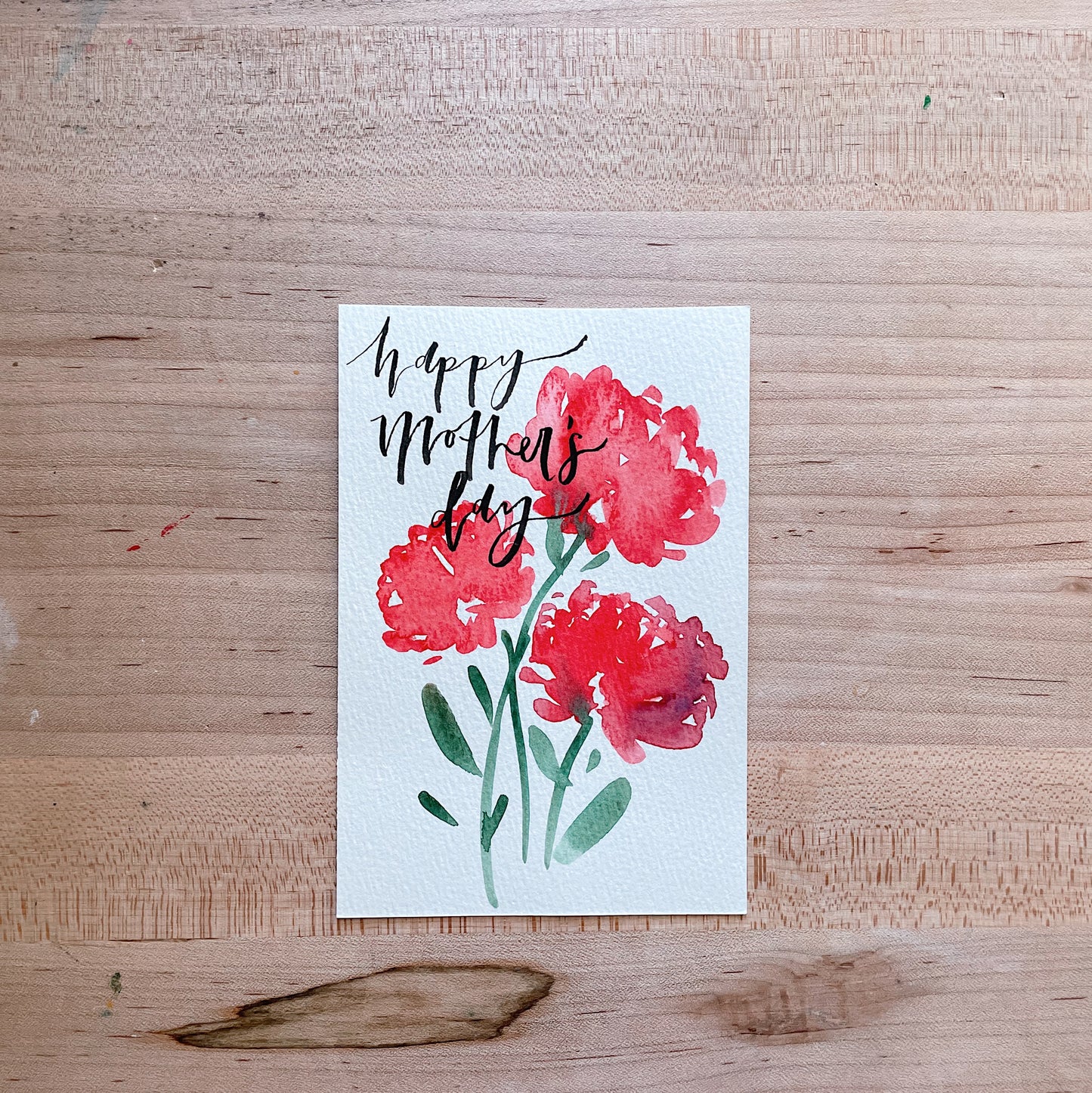 Happy Mother's Day Red Blooms - Postcard