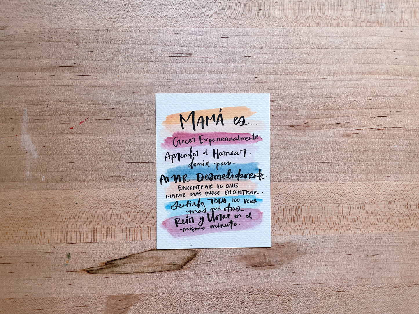 Mamá - es-printed-postcard