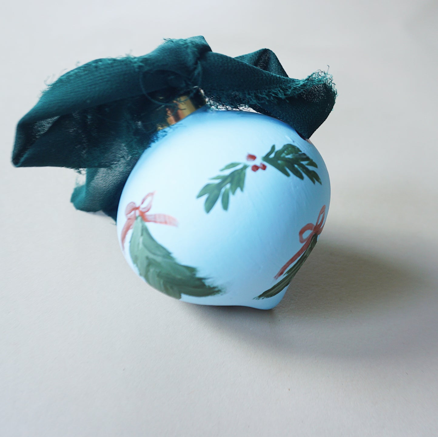 A Blue Christmas - Christmas Tree Ceramic Ornament