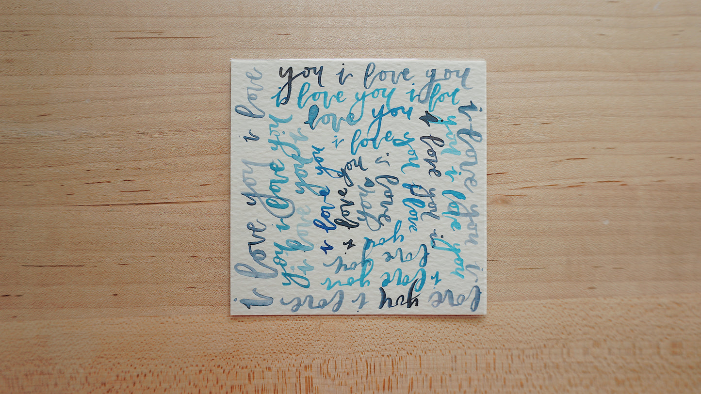 i love you - Postcard