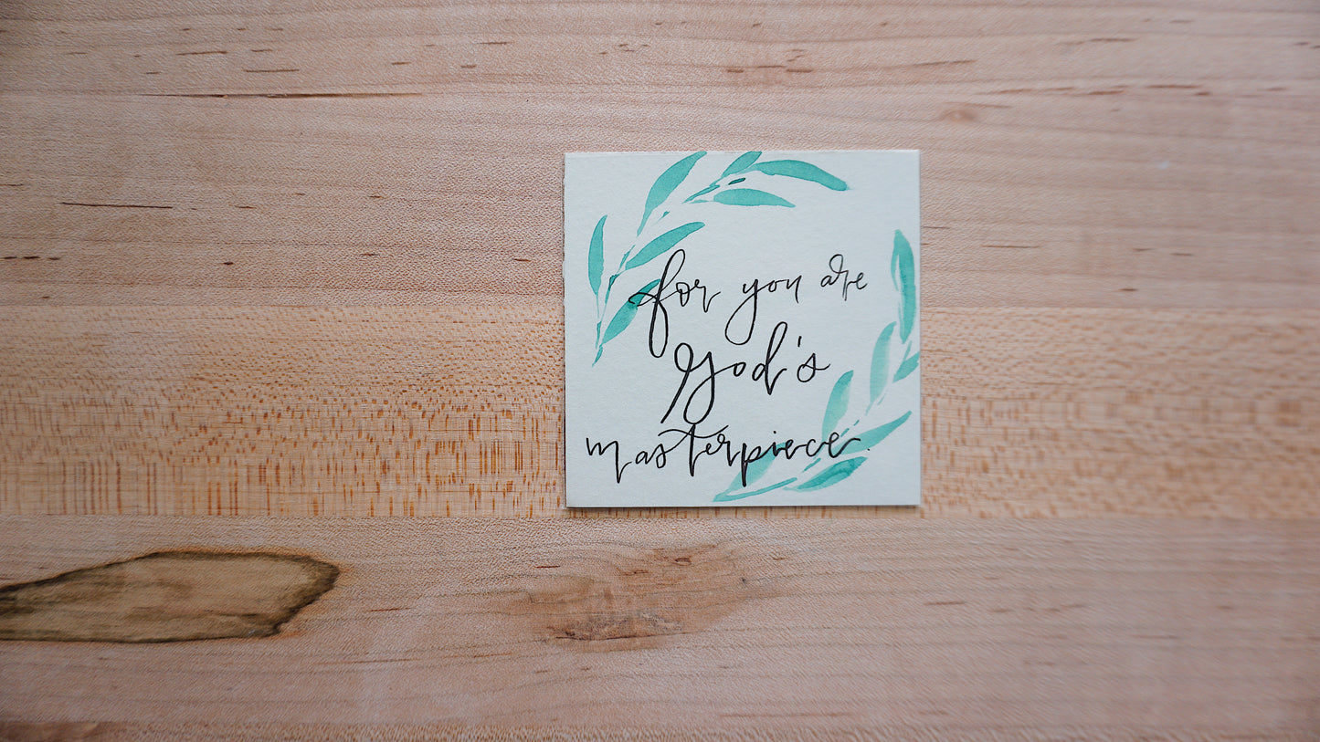 For You Are God's Masterpiece - Postcard