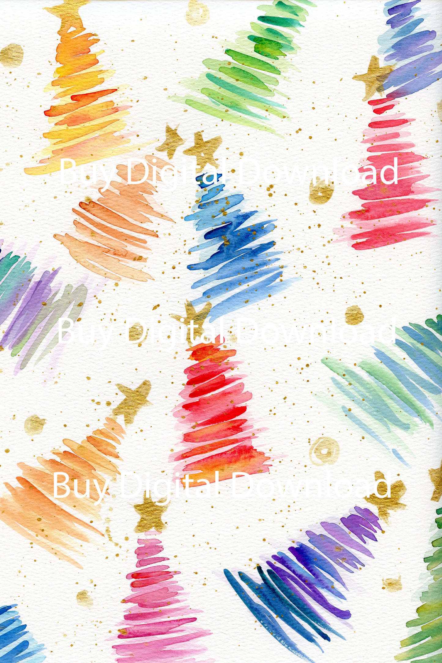 Arbolitos Festivos - Digital Wallpaper