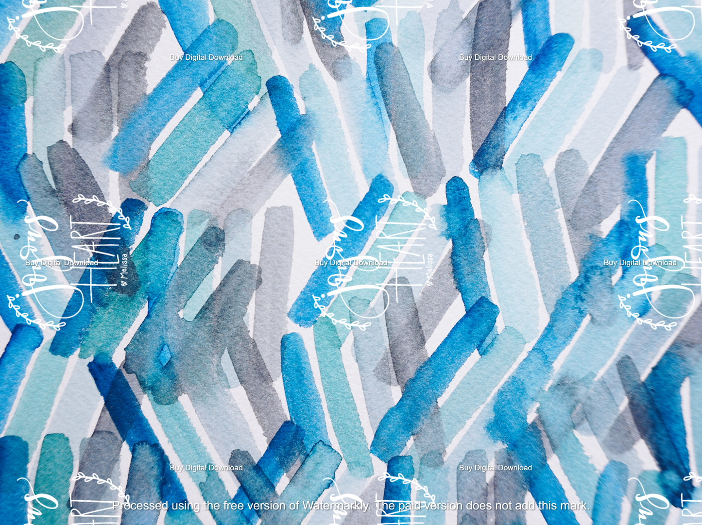Azul Azul 1 - Digital Wallpaper