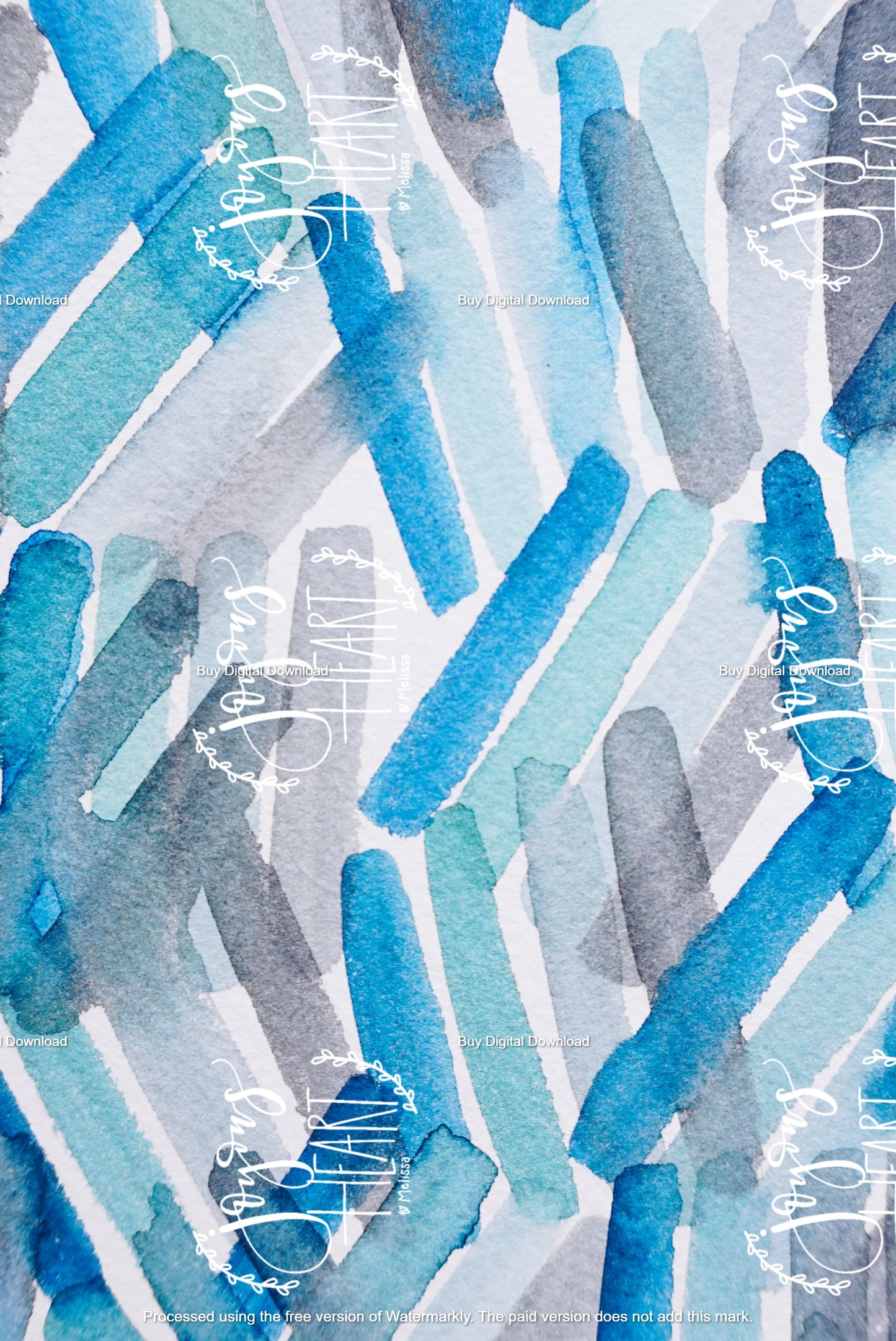 Azul Azul 1 - Digital Wallpaper