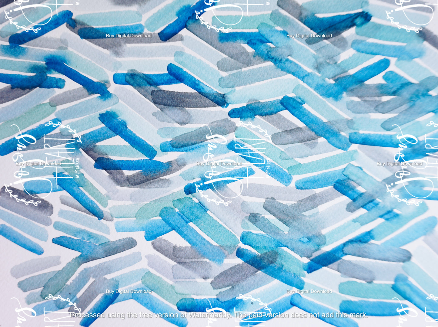 Azul Azul 2 - Digital Wallpaper