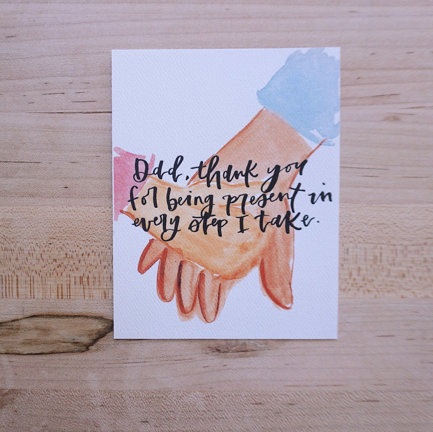 Dad thank you for being present - Printed Postcard