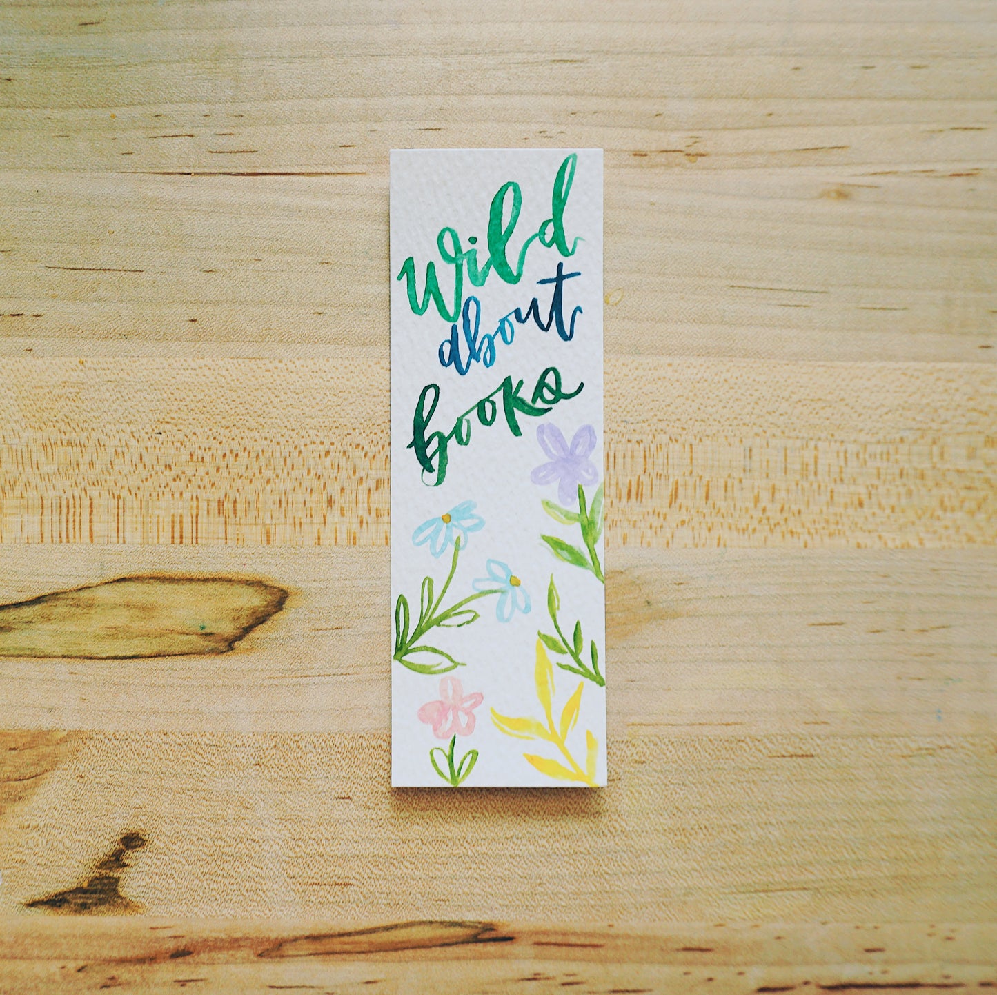 Wild about books (white) - Bookmark