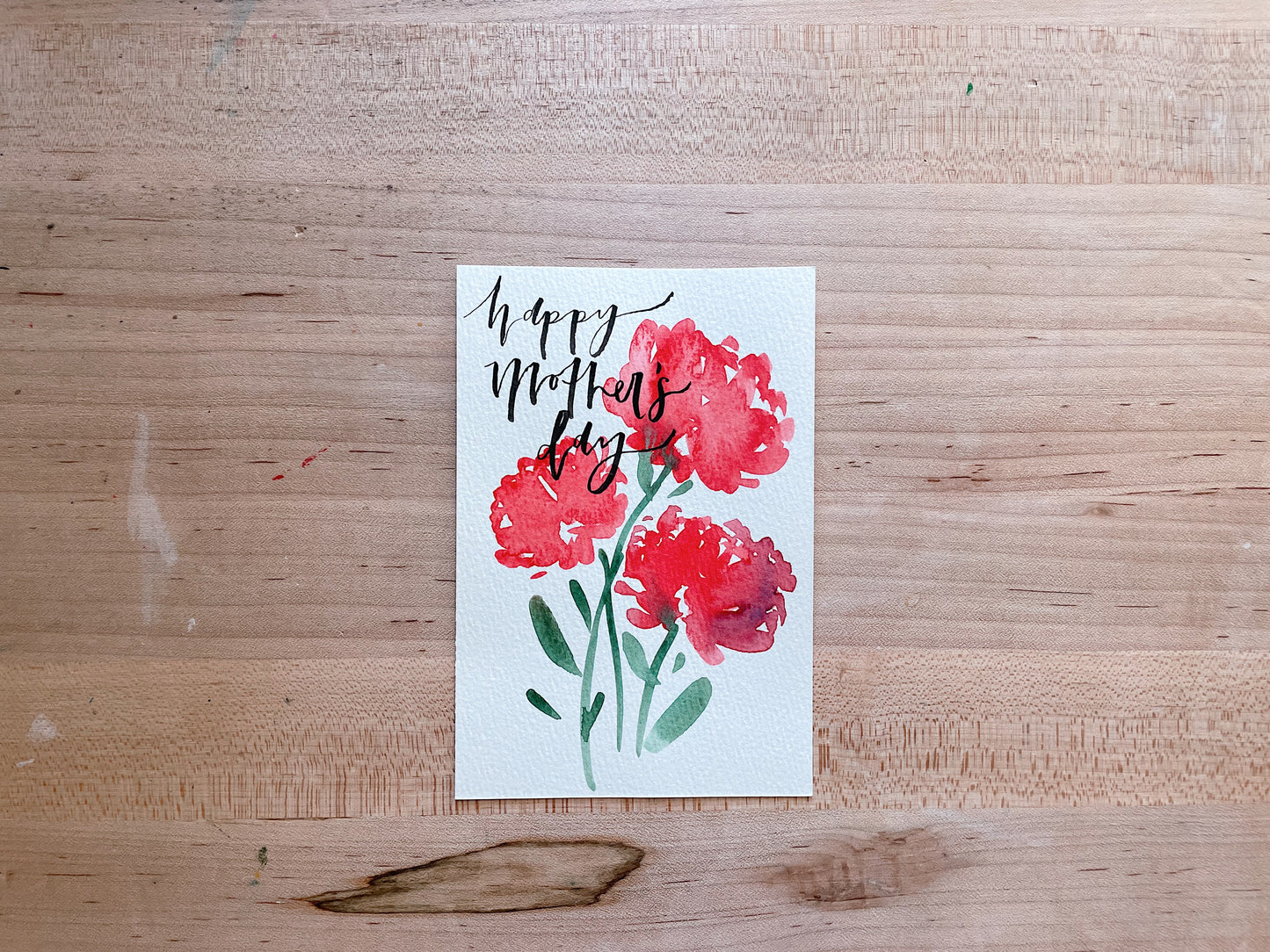 Happy Mother's Day Red Blooms - Postcard