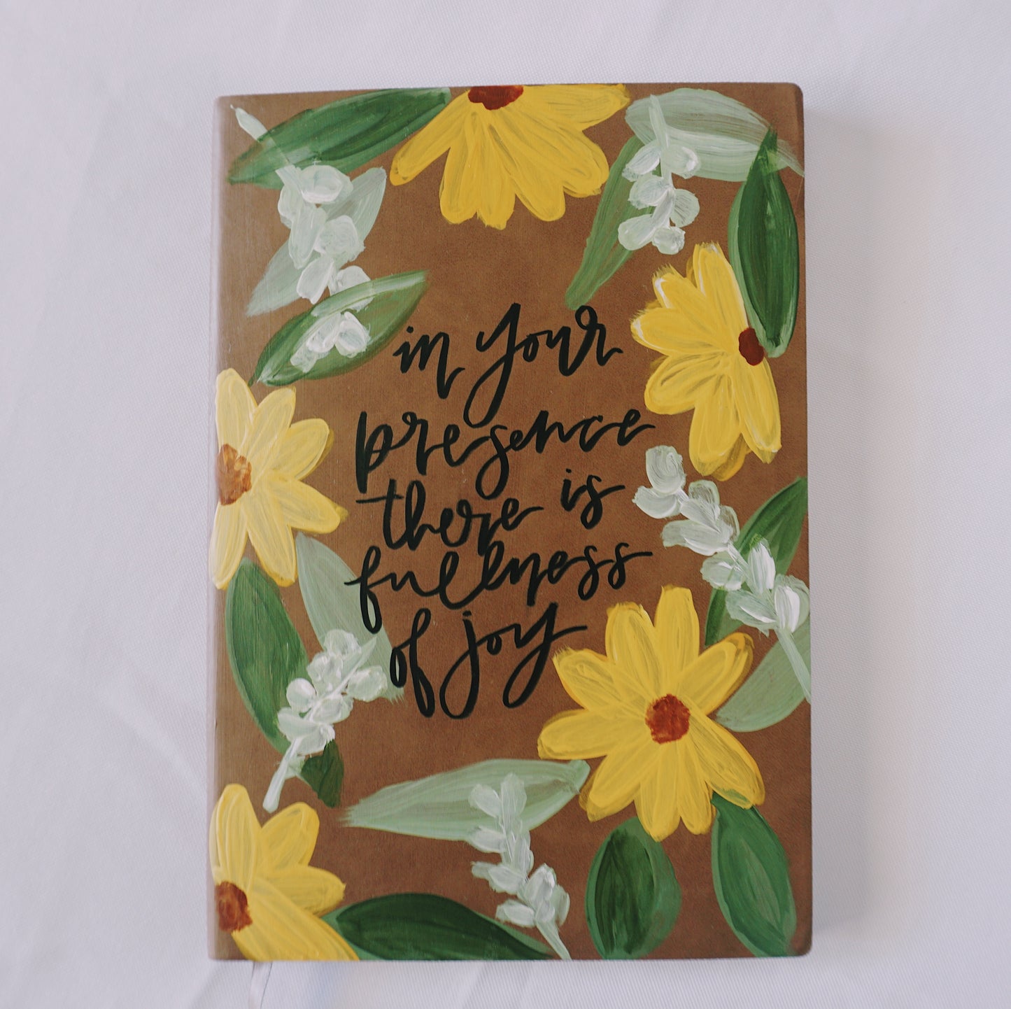 In your presence there is fullness of joy - Otabind/Layflat Binding, Ruled Pages, Leather Cover, Large Journal