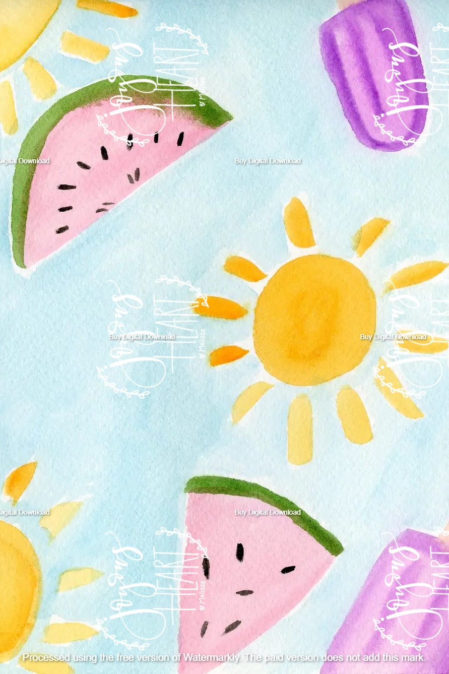 Summer Vibes - Digital Wallpaper