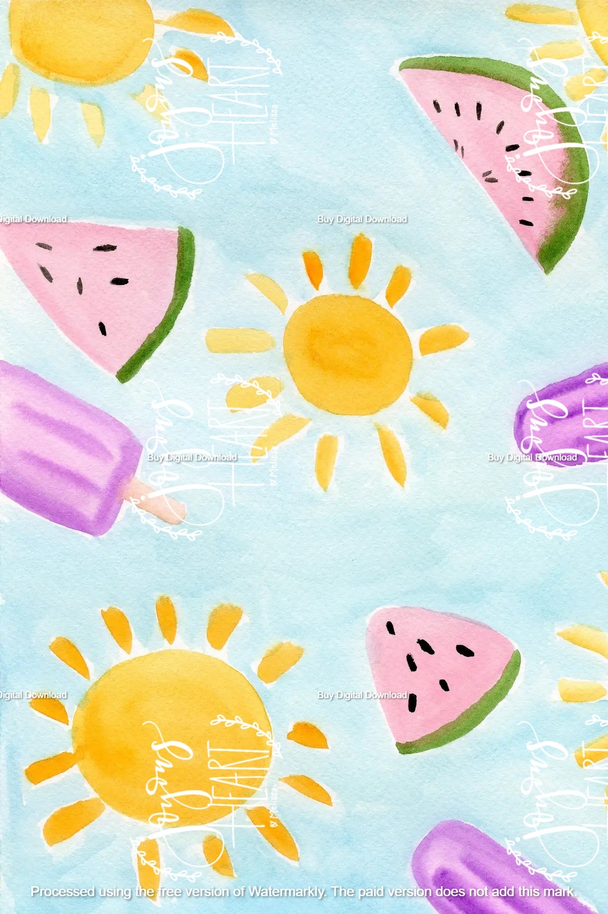 Summer Vibes - Digital Wallpaper