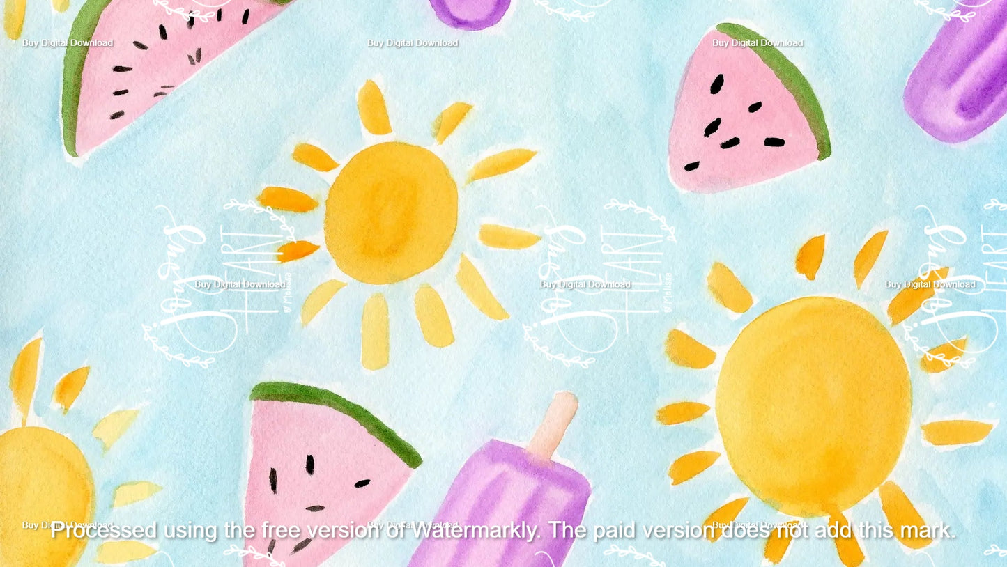 Summer Vibes - Digital Wallpaper