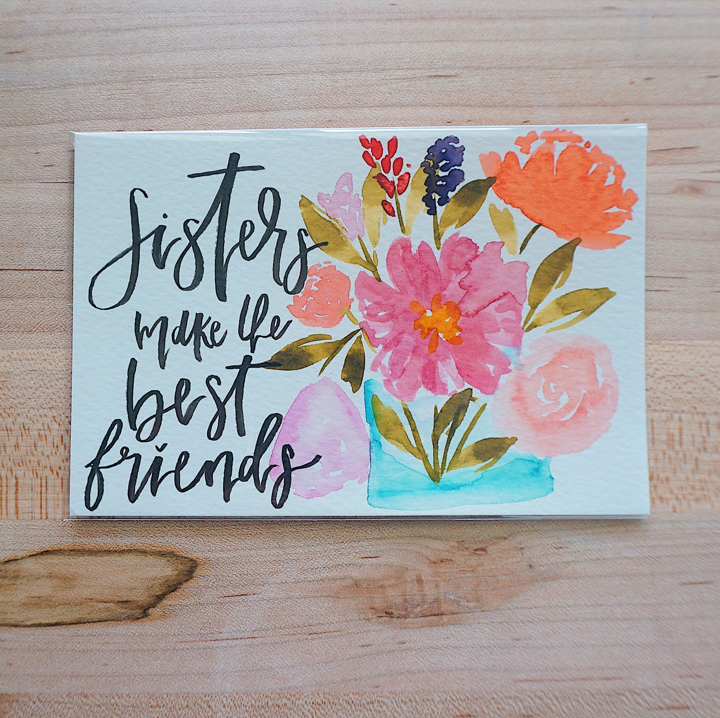 Sisters Make the Best Friends - Postcard