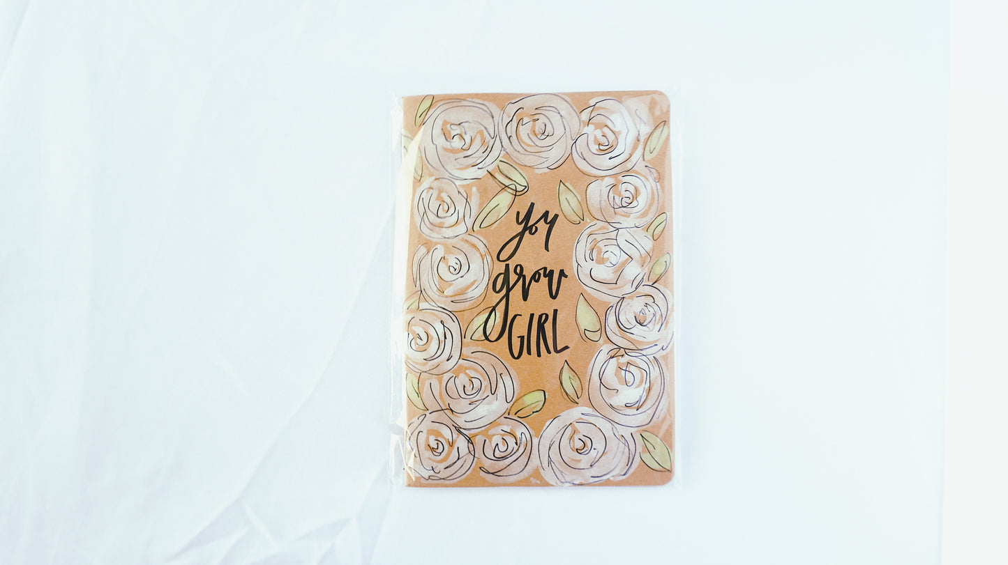 You Grow Girl - Saddle Stitch Binding, Blank Pages, Paper Cover, Large Journal