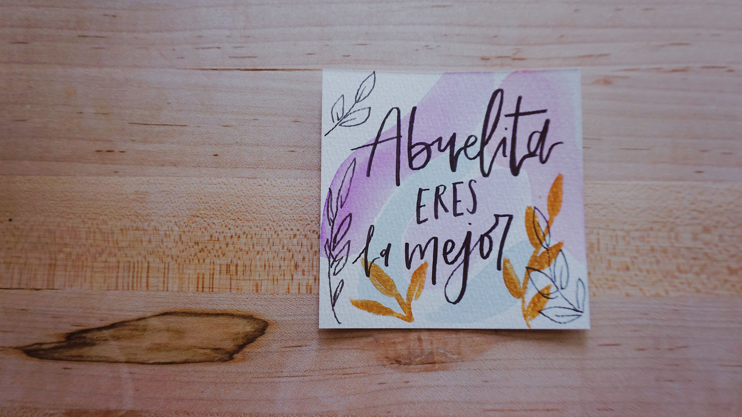 Abuelita Eres La Mejor - Postcard