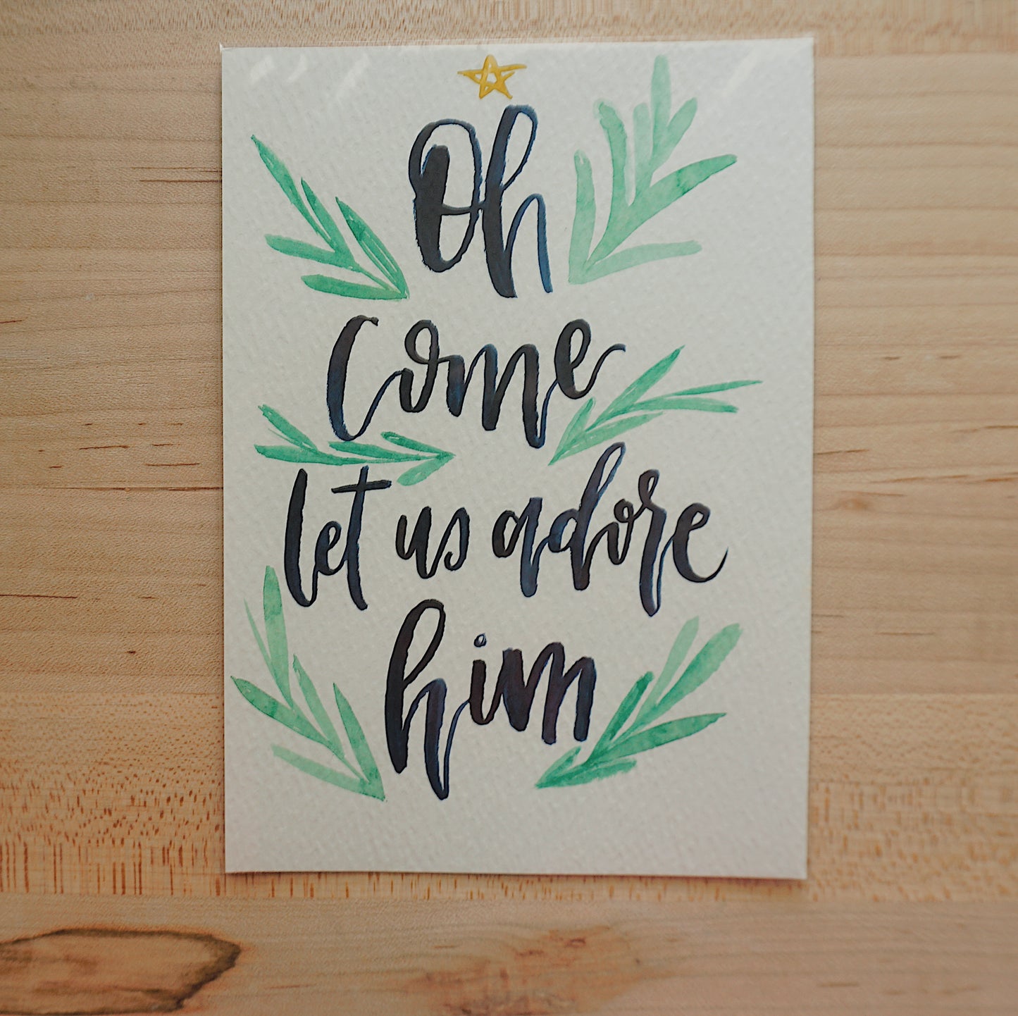 Oh Come Let Us Adore Him - Postcard