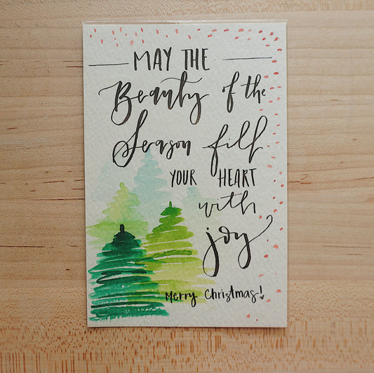 May the Beauty of the Season Fill Your Heart With Joy - Postcard