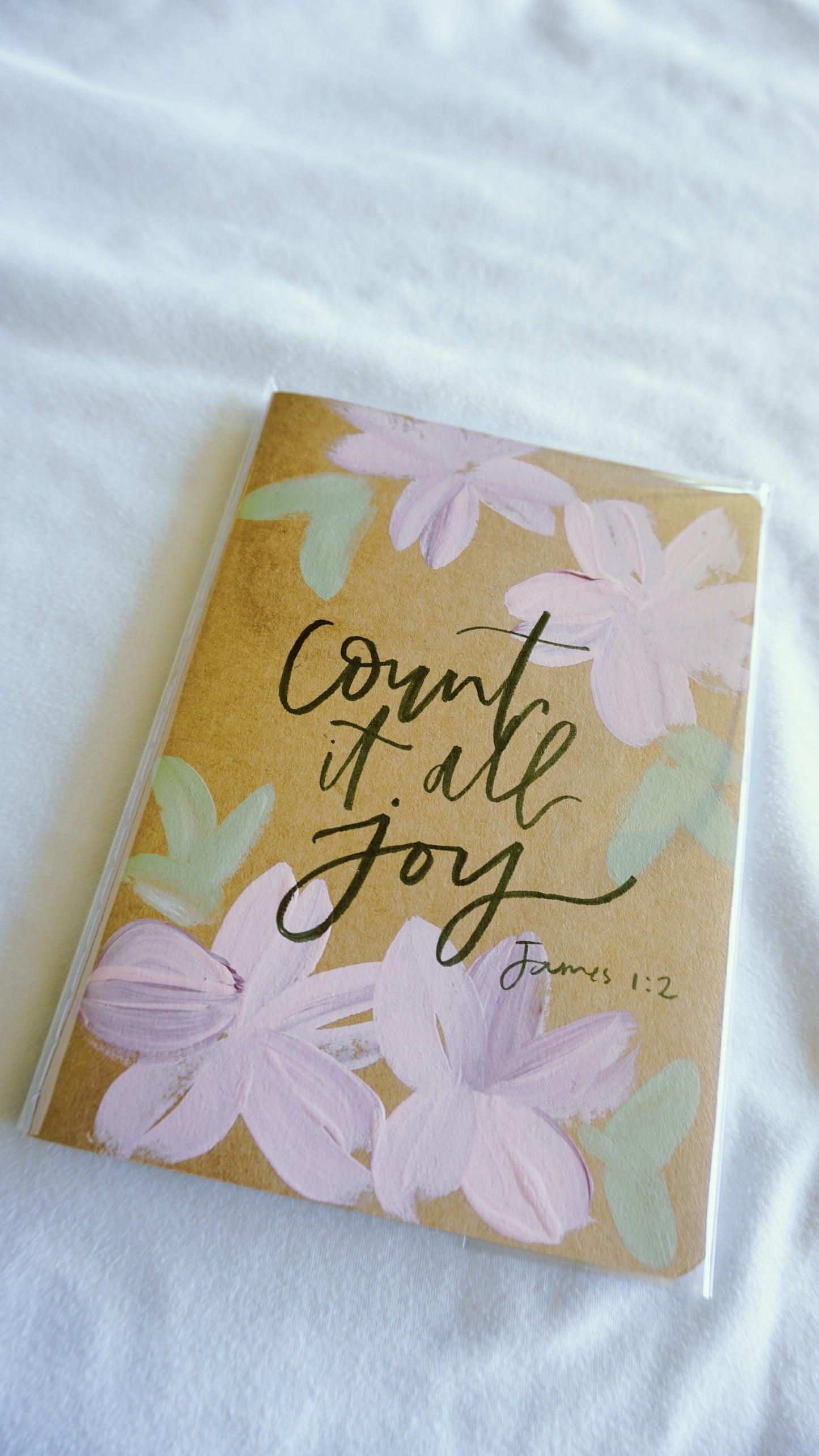 Count It All Joy (James 1:2) - Saddle Stitch Binding, Ruled Pages, Paper Cover, Small Journal