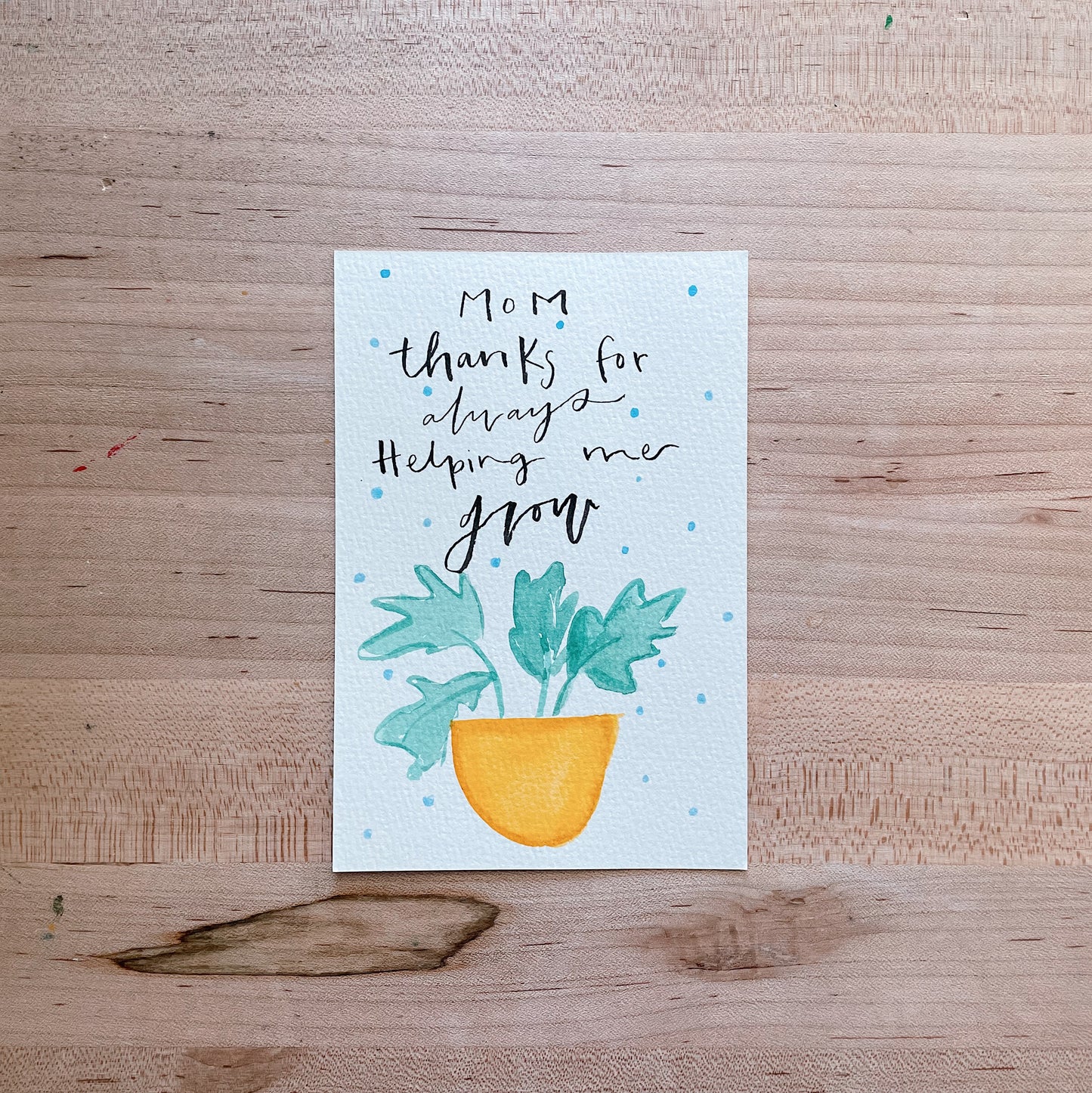 Mom Thank you , Grow - Postcard