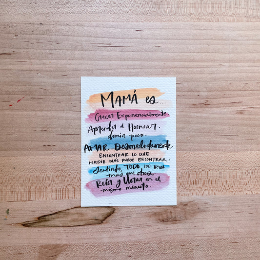Mamá - es-printed-postcard