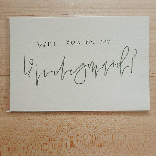 Will You Be My Bridesmaid? - Postcard