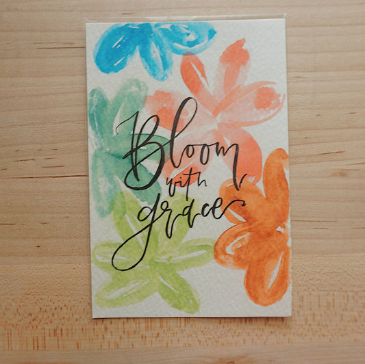 Bloom with grace - Postcard