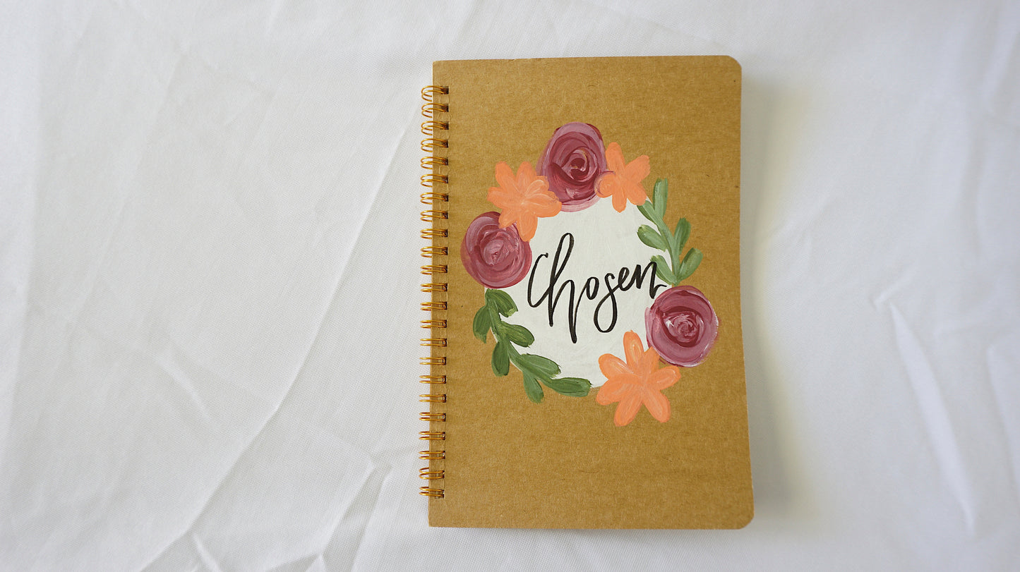 Chosen - Spiral Bound, Blank Pages, Paper Cover, Large Journal