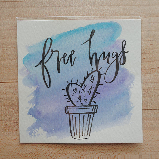 Free Hugs - Postcard