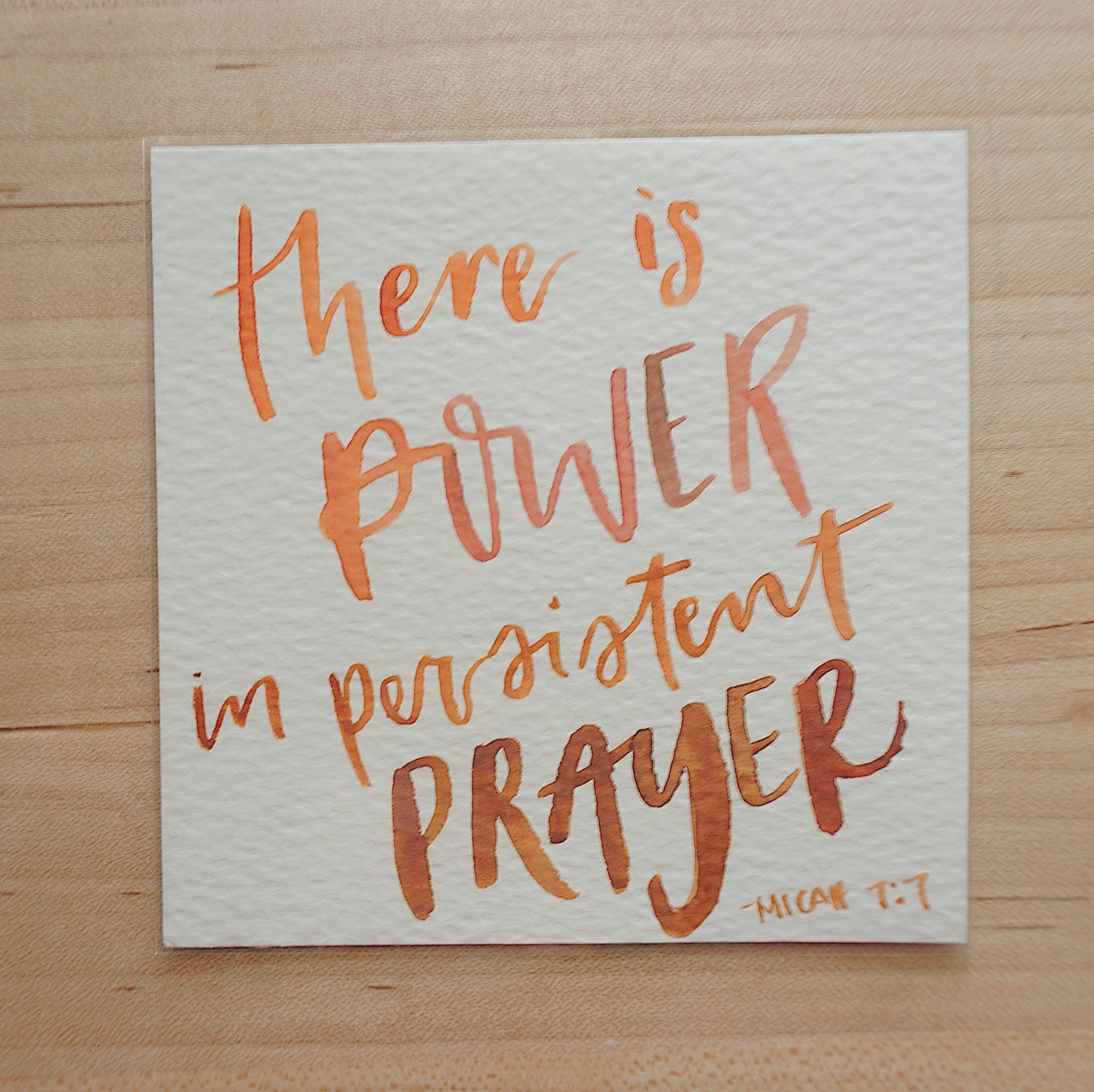 There Is Power In Persistent Prayer (Micah 7:7) - Postcard