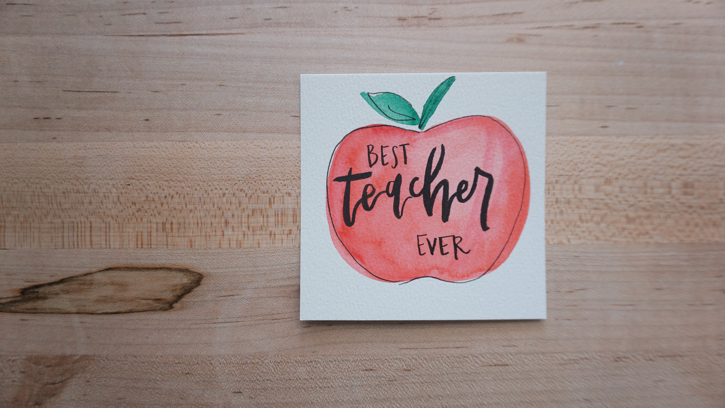 Best Teacher Ever - Postcard