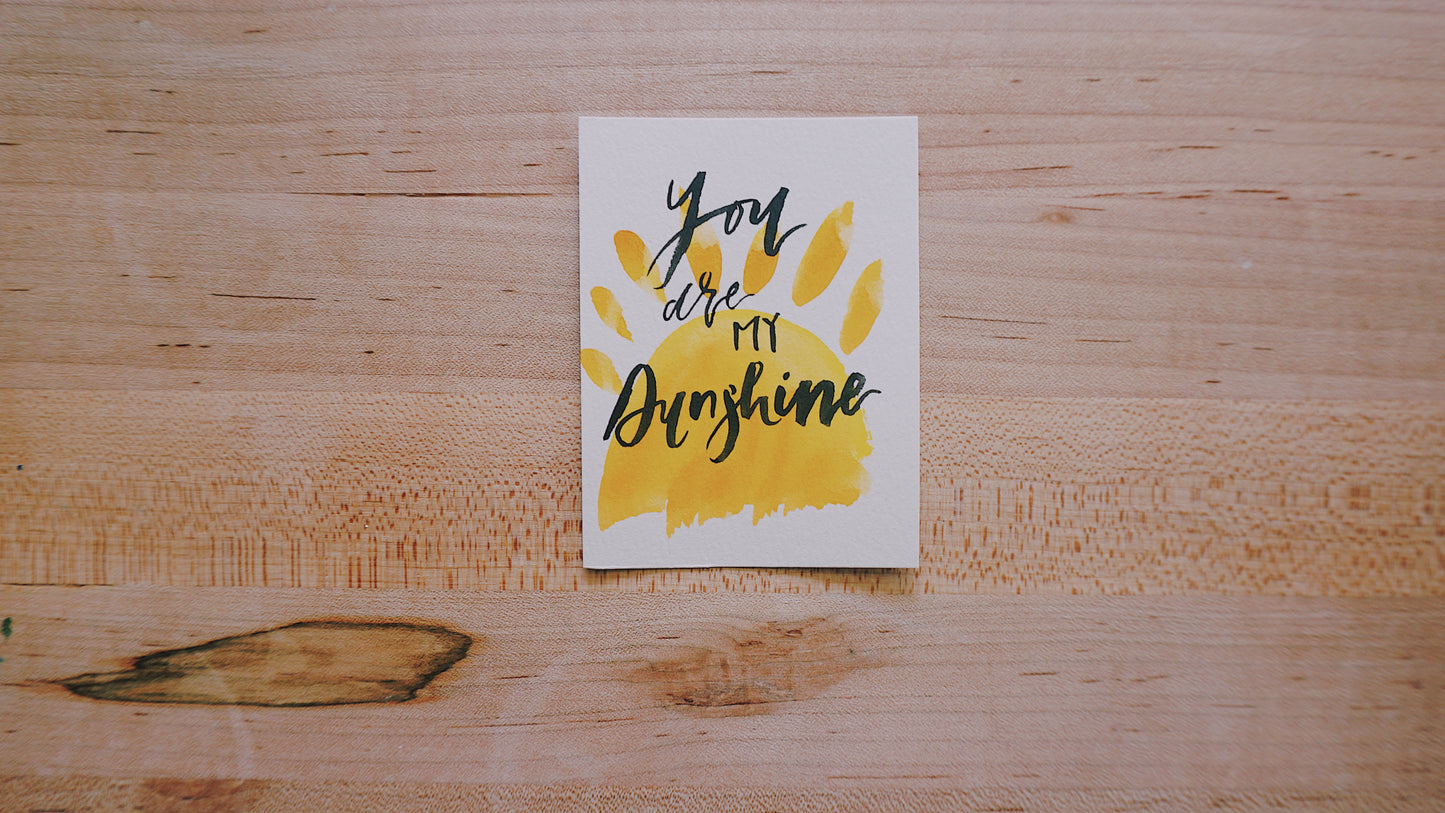 You Are My Sunshine - Postcard