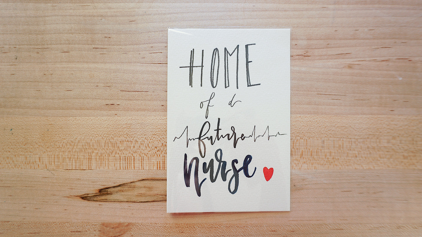 Home of a Future Nurse - Postcard