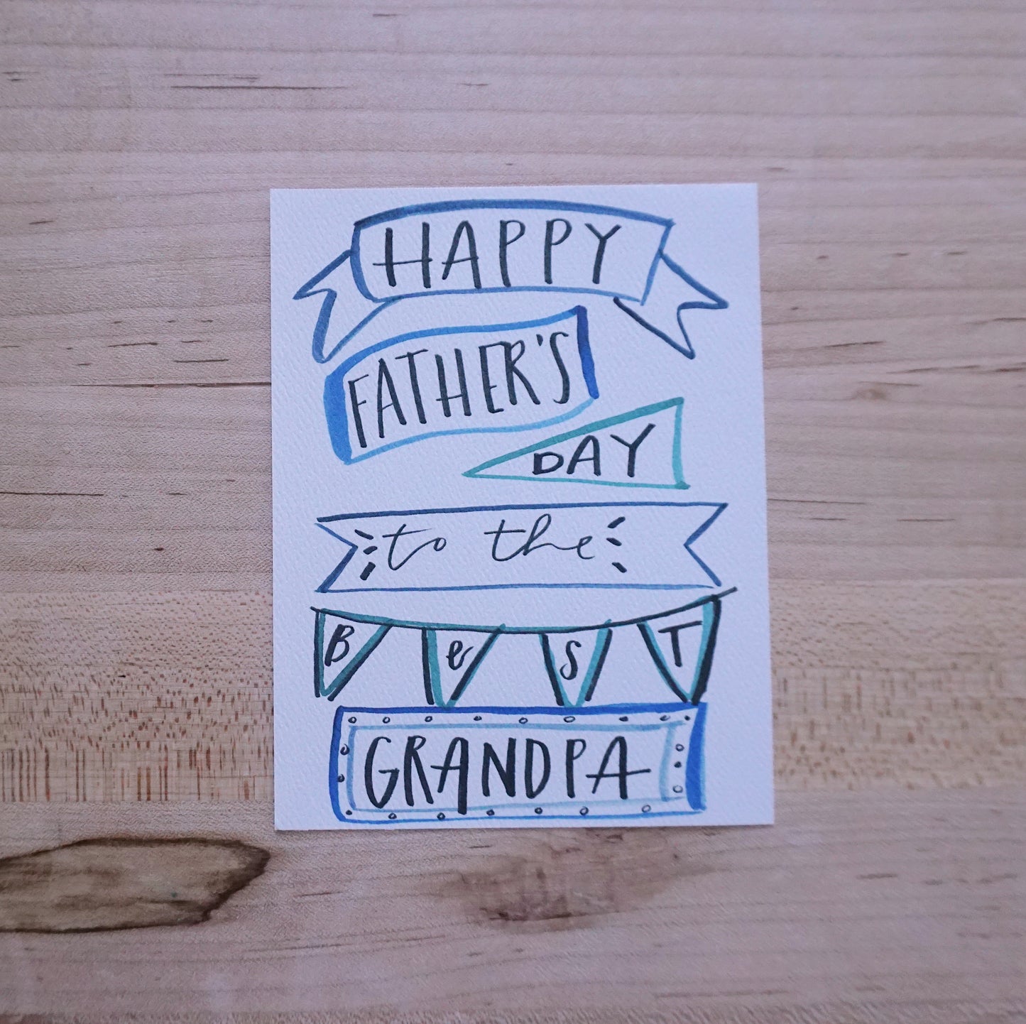 Happy Father’s Day to the best Grandpa - Printed Postcard