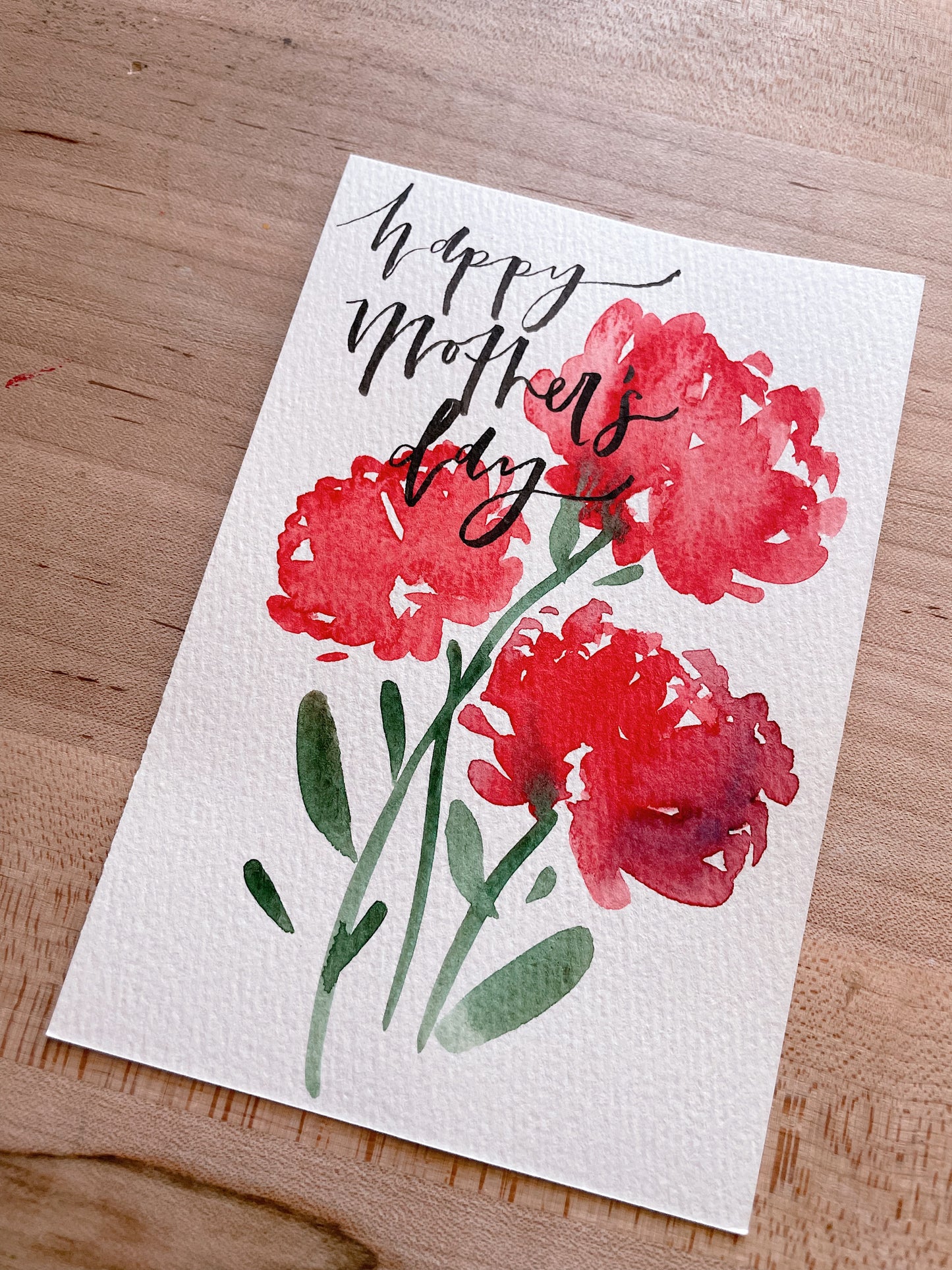 Happy Mother's Day Red Blooms - Postcard