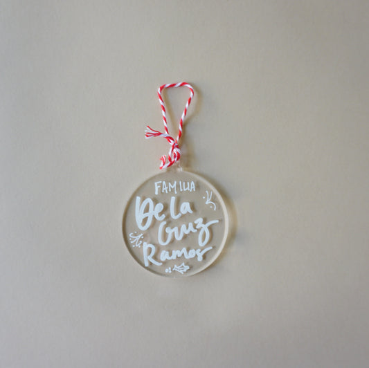 Acrylic Christmas Ornament - Custom / Personalized