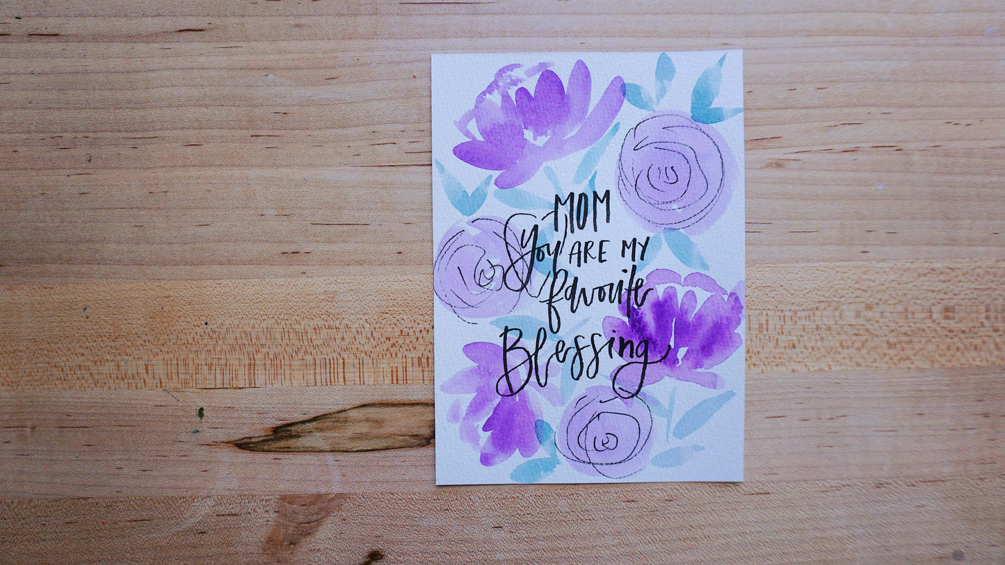 Mom You Are My Favorite Blessing - Postcard