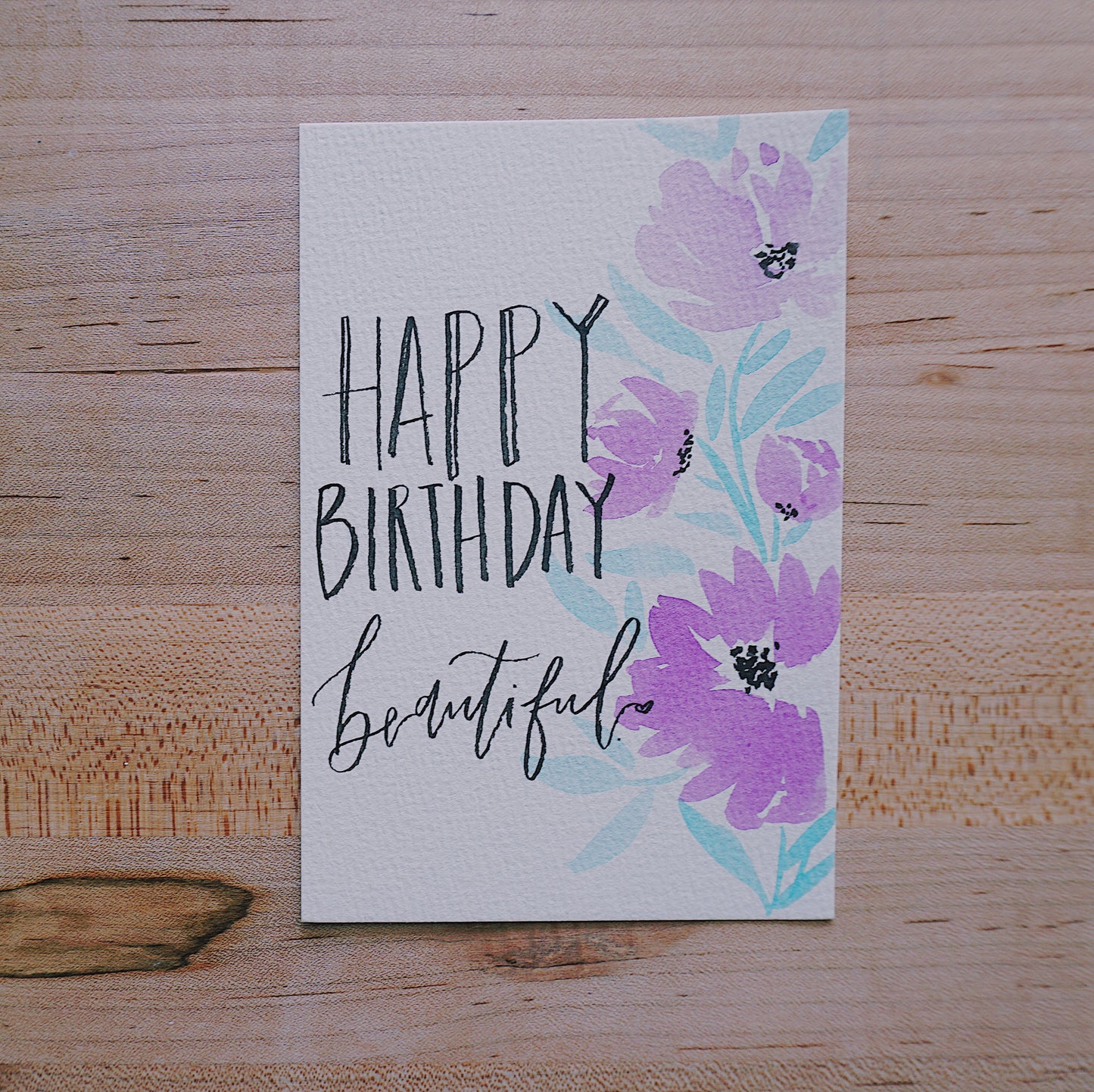 Happy Birthday Beautiful - Postcard