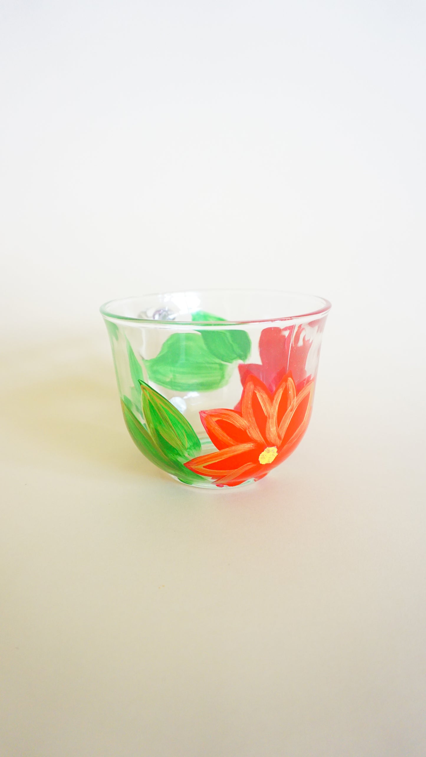 Hand Painted Glass Mug - Pascuas