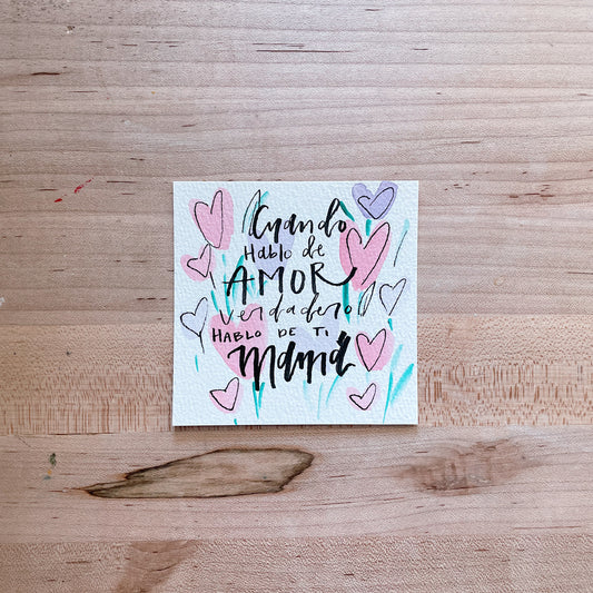 Amor Verdadero Mamá - Postcard
