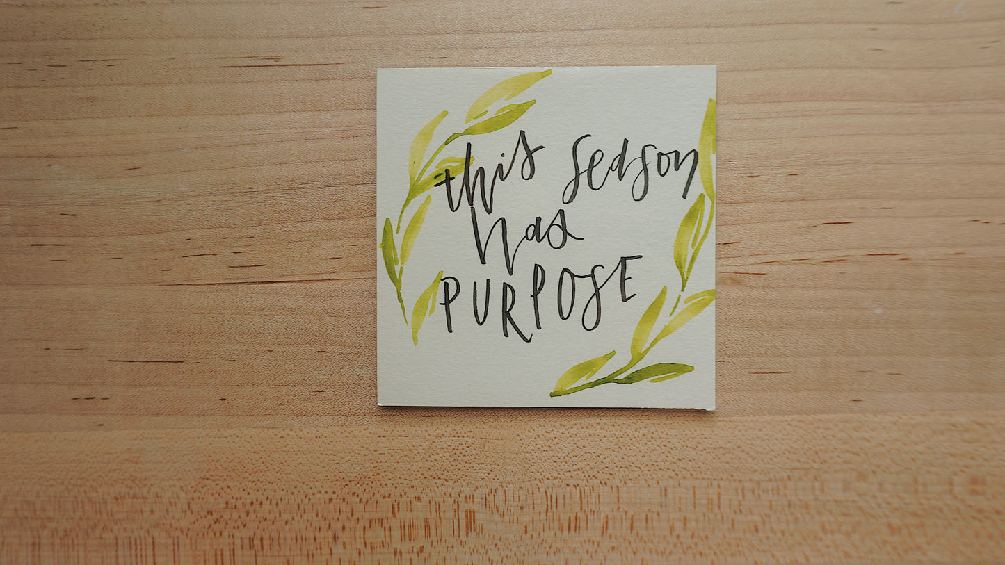 This Season Has Purpose - Postcard