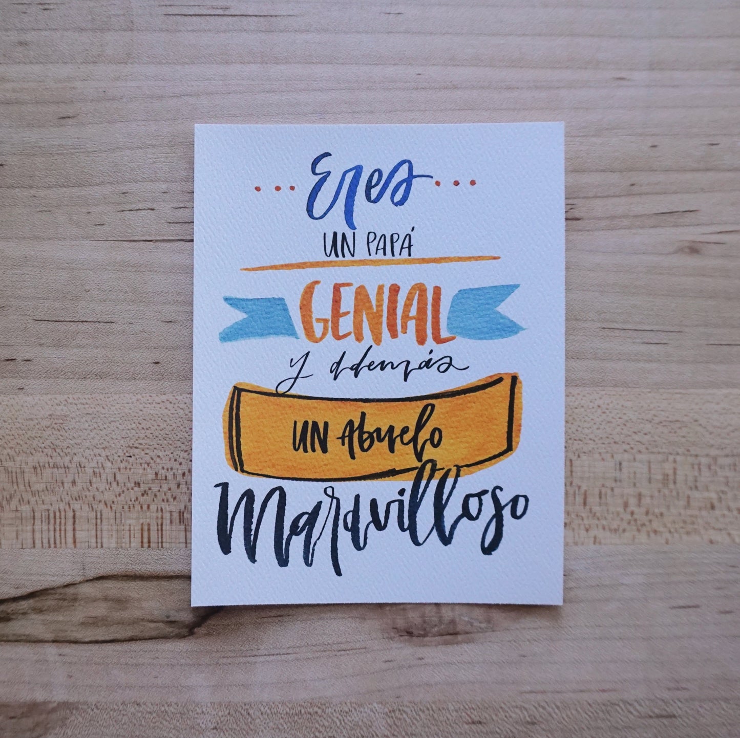 Como Abuelo Eres Maravilloso - Printed Postcard