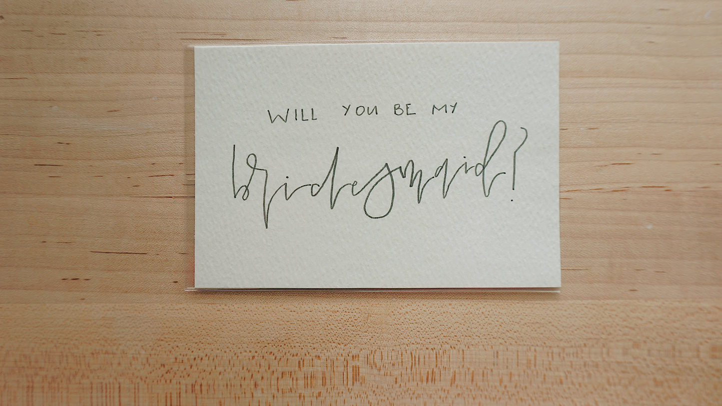 Will You Be My Bridesmaid? - Postcard