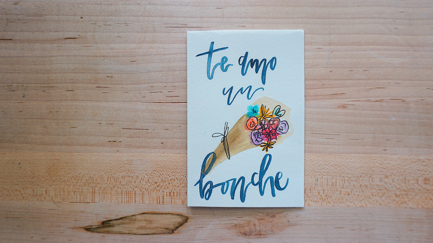 Te Amo Un Bonche - Postcard