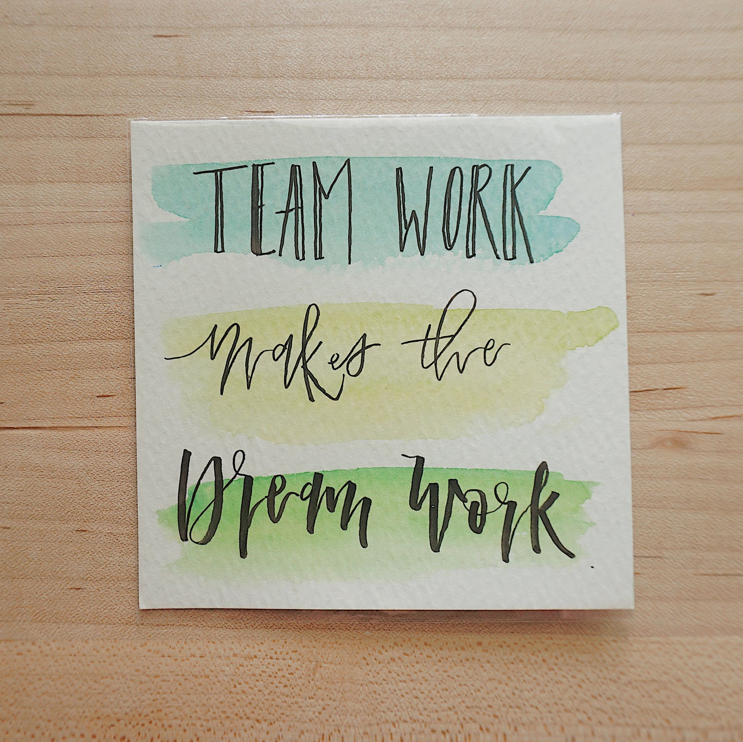 Teamwork Makes the Dream Work - Postcard