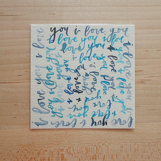 i love you - Postcard