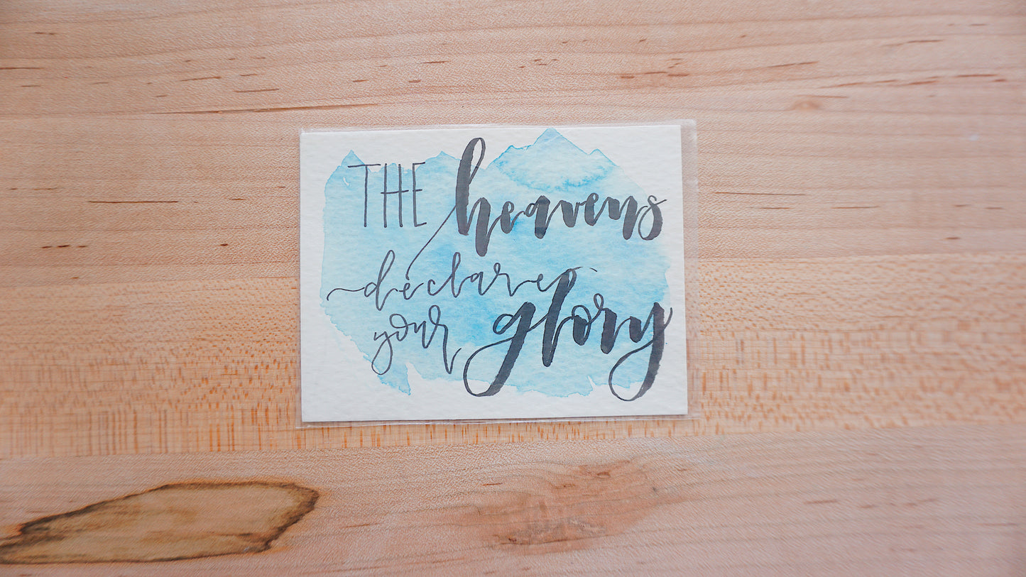 The Heavens Declare Your Glory - Postcard