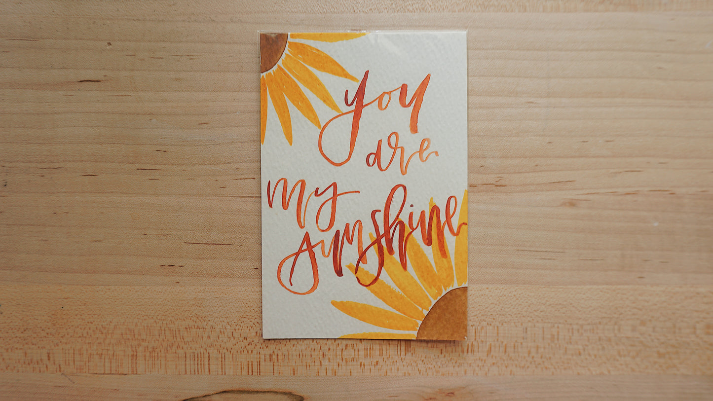 You are my sunshine - Postcard